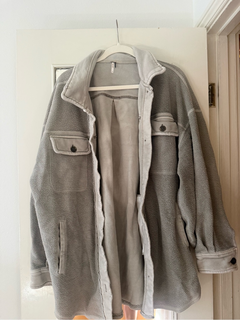 Free People Grey Shacket